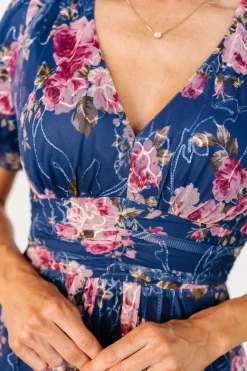 Discount Baltic Born Ardley Maxi Dress | Navy + Pink Floral Navy+PinkFloral