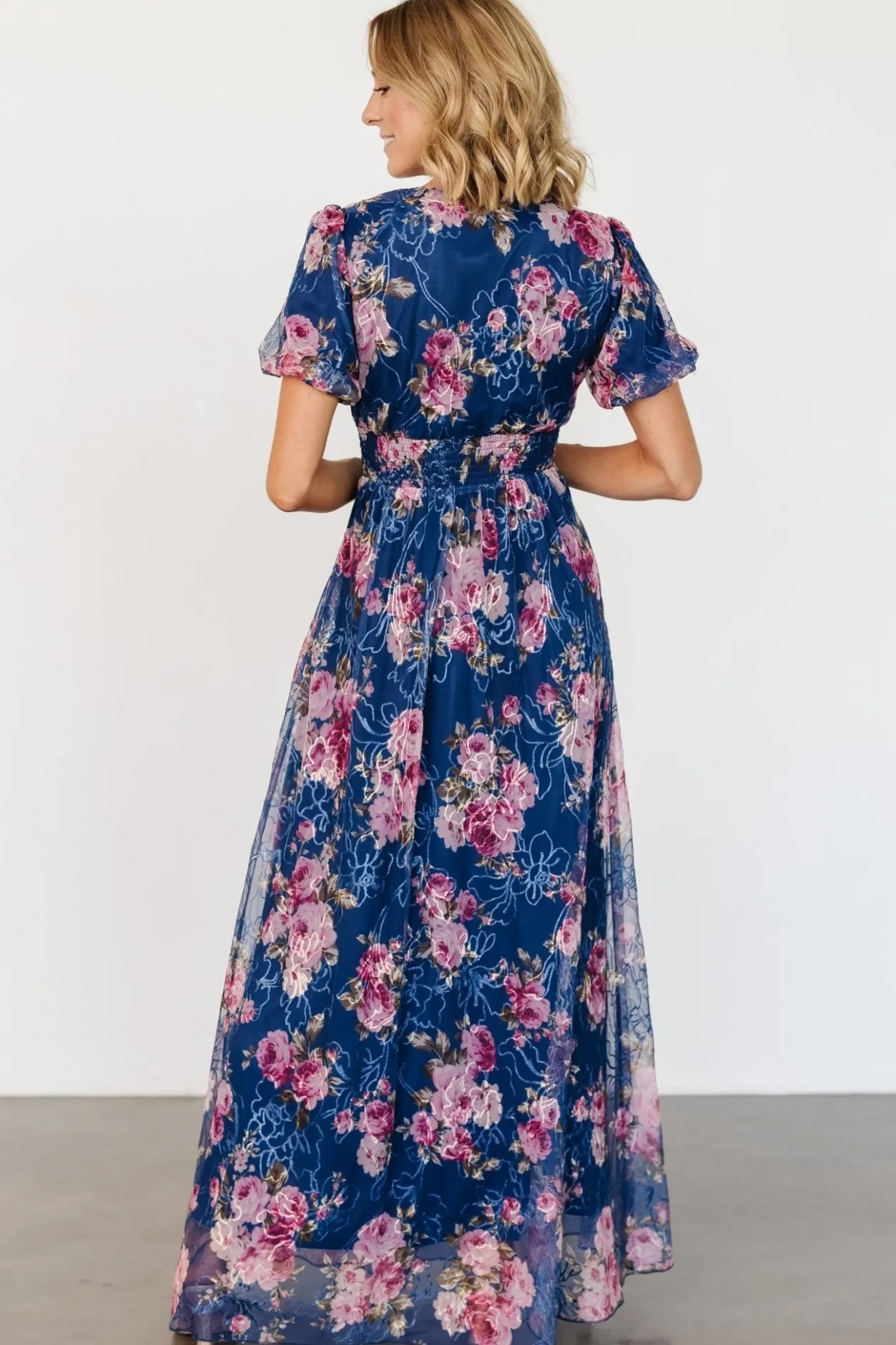 Discount Baltic Born Ardley Maxi Dress | Navy + Pink Floral Navy+PinkFloral