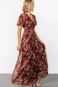 New Baltic Born Ardley Maxi Dress | Rust Multi Floral RustMultiFloral