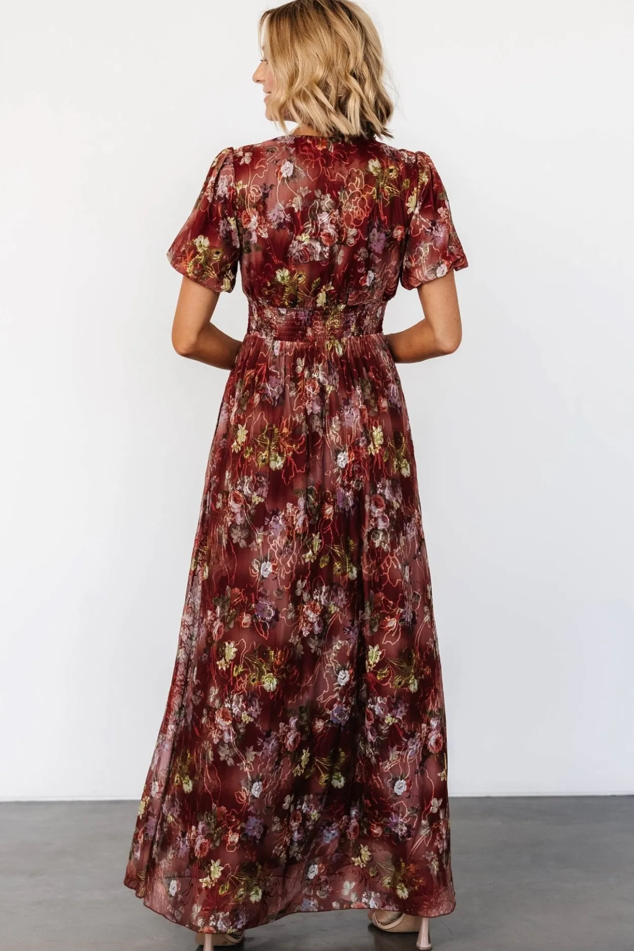 New Baltic Born Ardley Maxi Dress | Rust Multi Floral RustMultiFloral