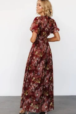 New Baltic Born Ardley Maxi Dress | Rust Multi Floral RustMultiFloral