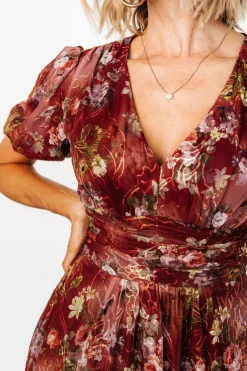 New Baltic Born Ardley Maxi Dress | Rust Multi Floral RustMultiFloral