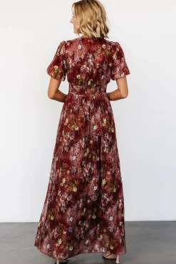 New Baltic Born Ardley Maxi Dress | Rust Multi Floral RustMultiFloral