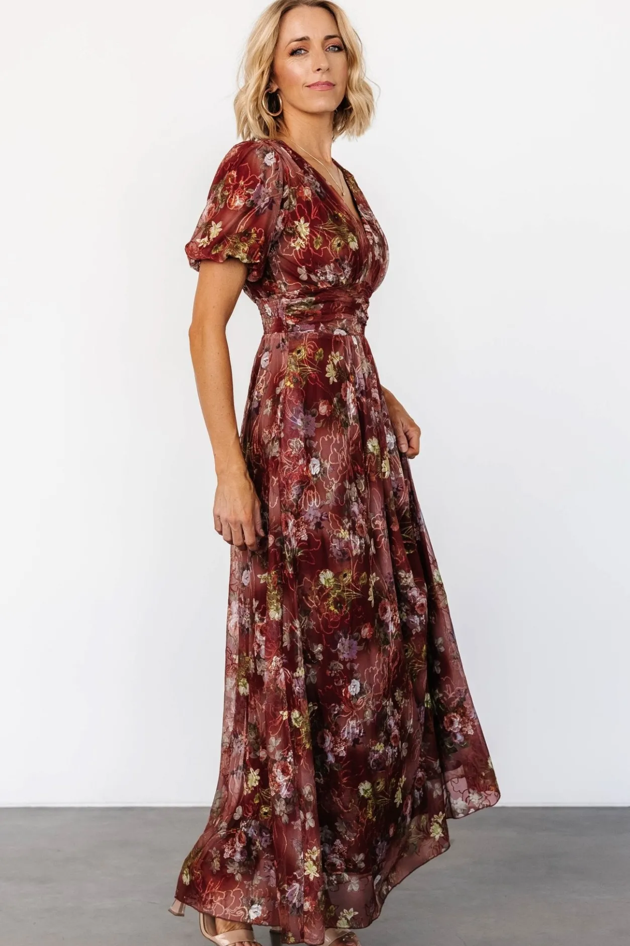New Baltic Born Ardley Maxi Dress | Rust Multi Floral RustMultiFloral