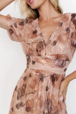 Online Baltic Born Ardley Maxi Dress | Taupe Floral TaupeFloral