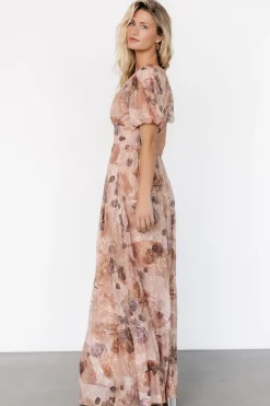 Online Baltic Born Ardley Maxi Dress | Taupe Floral TaupeFloral