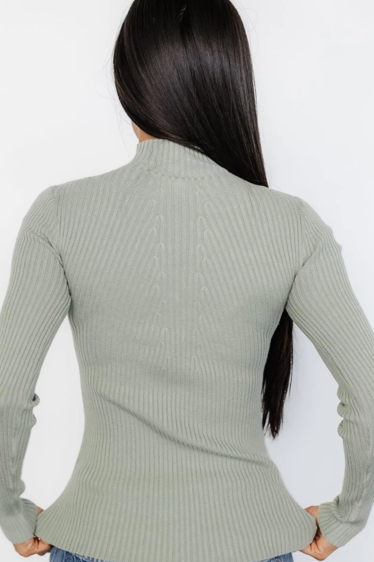 Best Baltic Born Ari Ribbed Long Sleeve Top | Sage
