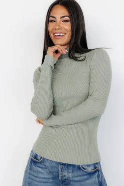 Best Baltic Born Ari Ribbed Long Sleeve Top | Sage
