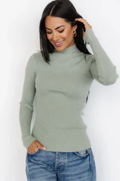 Best Baltic Born Ari Ribbed Long Sleeve Top | Sage