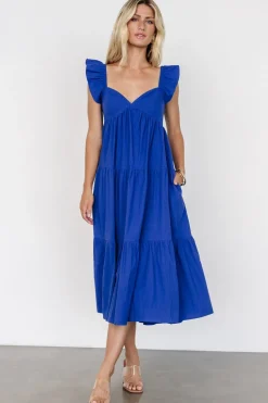 Outlet Baltic Born Aria Back Tie Dress | Blue