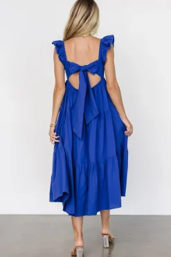 Outlet Baltic Born Aria Back Tie Dress | Blue