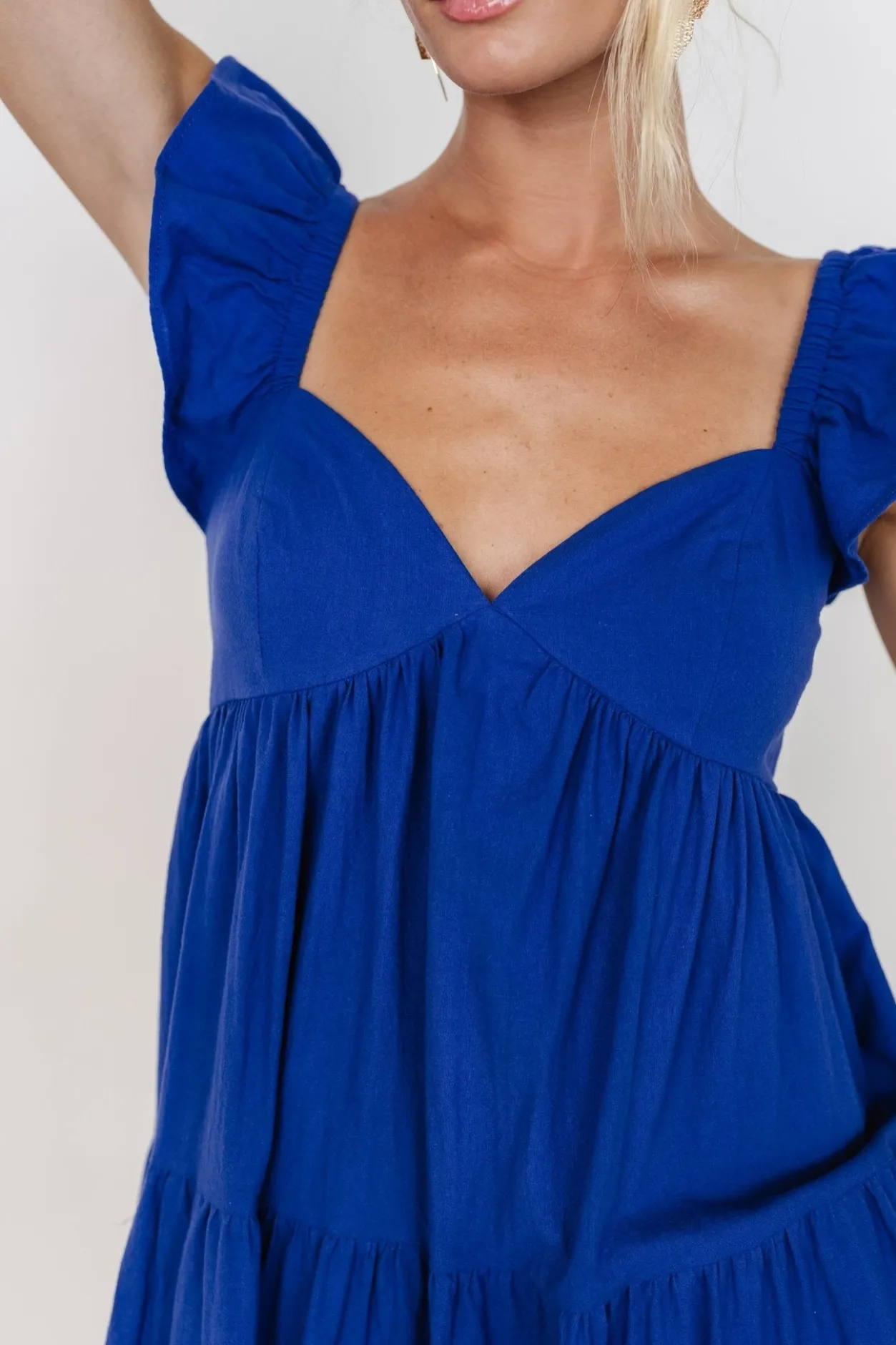 Outlet Baltic Born Aria Back Tie Dress | Blue
