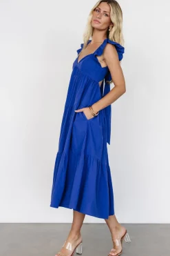 Outlet Baltic Born Aria Back Tie Dress | Blue
