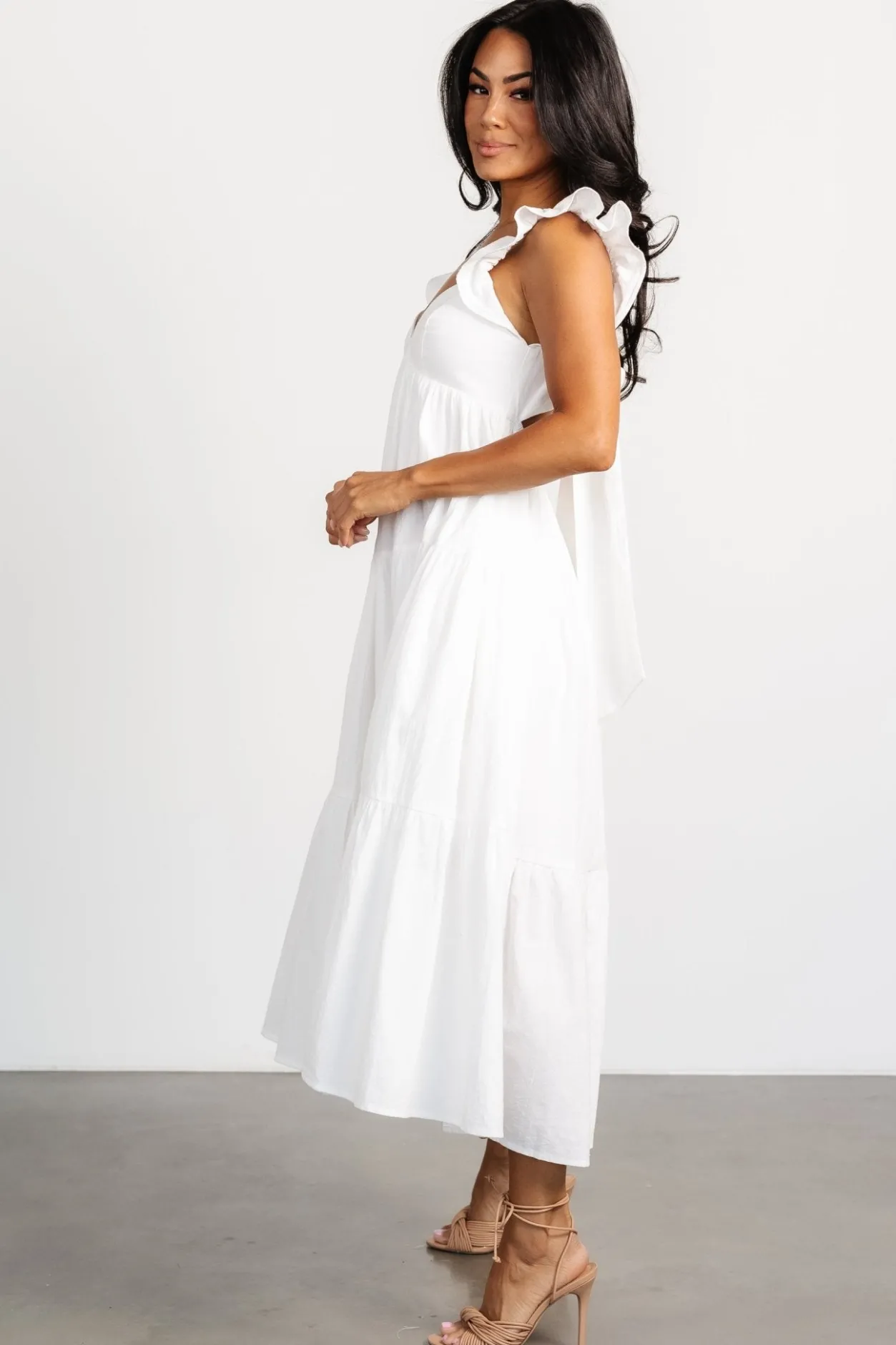 Discount Baltic Born Aria Back Tie Dress | Off White OffWhite
