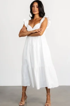 Discount Baltic Born Aria Back Tie Dress | Off White OffWhite