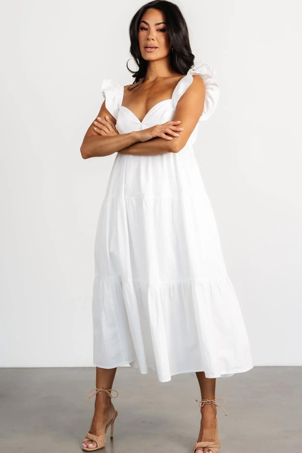 Discount Baltic Born Aria Back Tie Dress | Off White OffWhite
