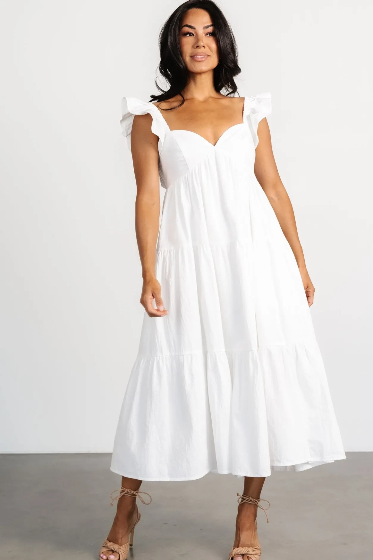 Discount Baltic Born Aria Back Tie Dress | Off White OffWhite