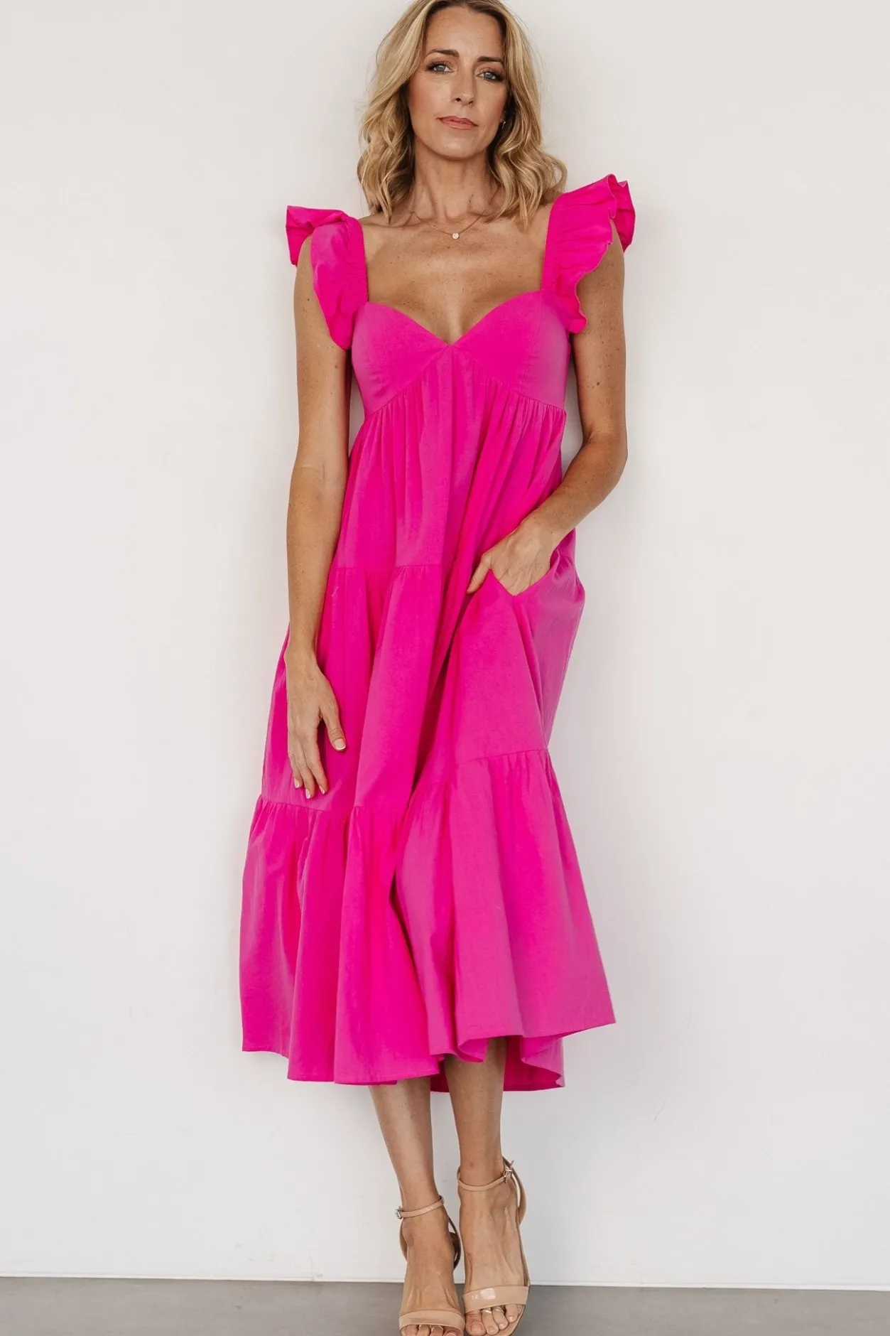 Hot Baltic Born Aria Back Tie Dress | Pink