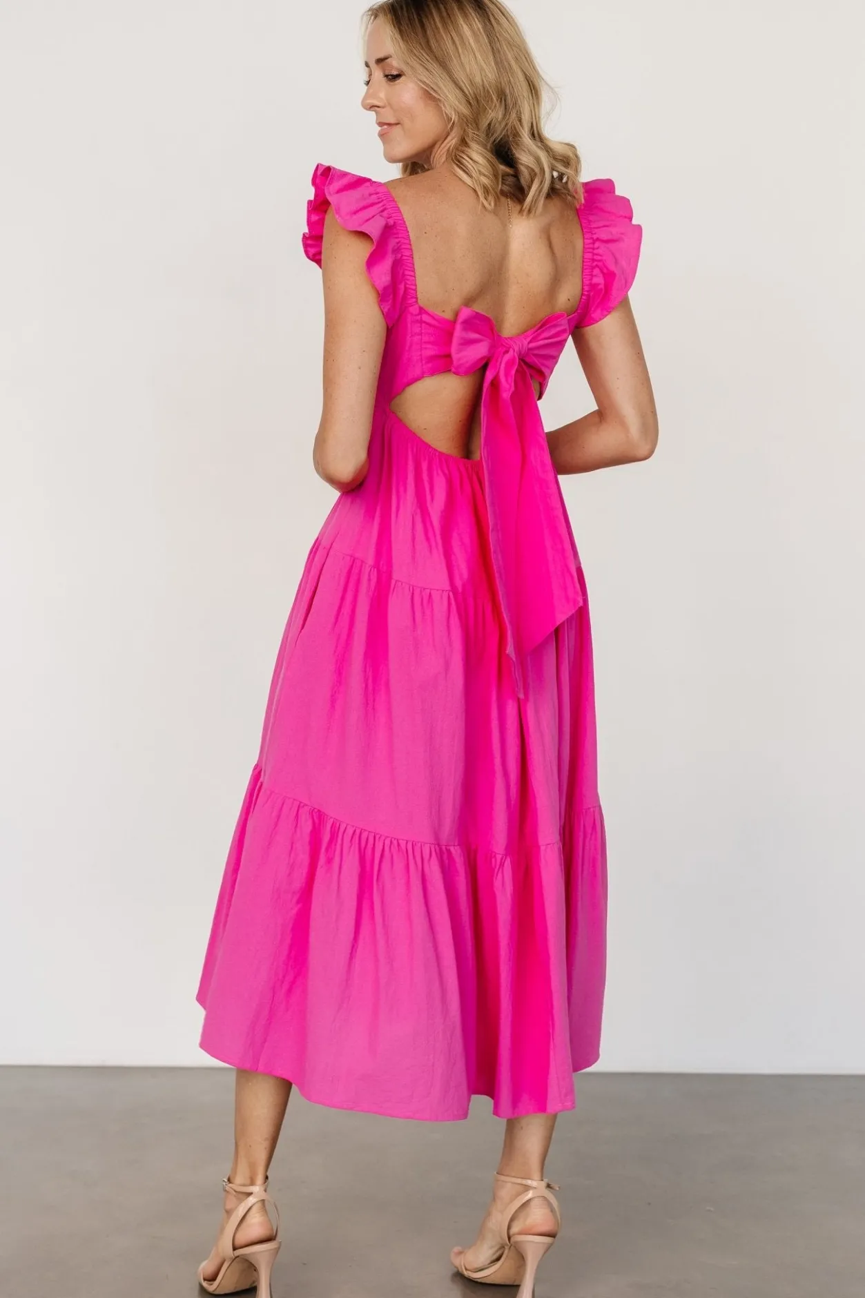 Hot Baltic Born Aria Back Tie Dress | Pink