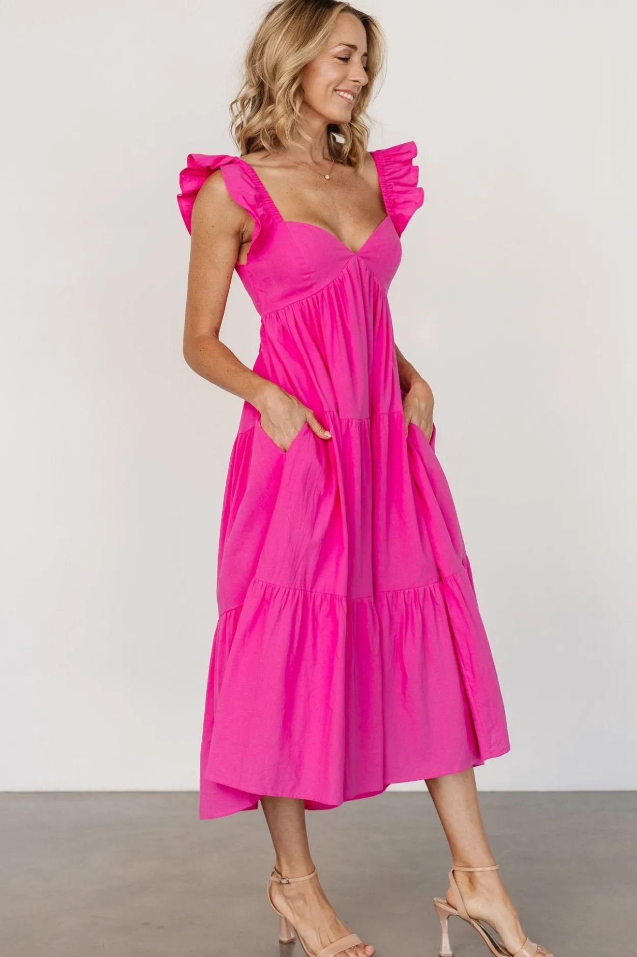 Hot Baltic Born Aria Back Tie Dress | Pink