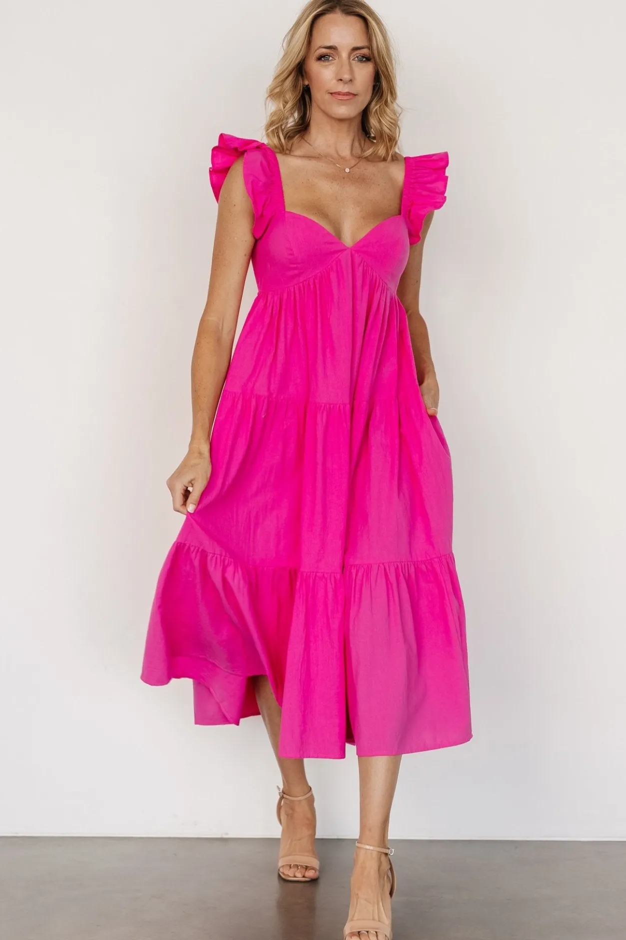 Hot Baltic Born Aria Back Tie Dress | Pink