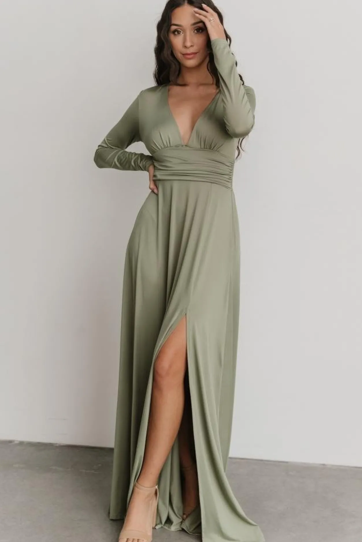 Outlet Baltic Born Arianna Maxi Dress | Dusty Sage DustySage