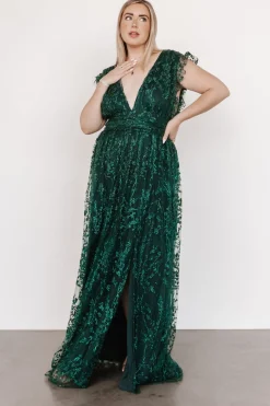 Fashion Baltic Born Arlene Shimmer Gown | Emerald