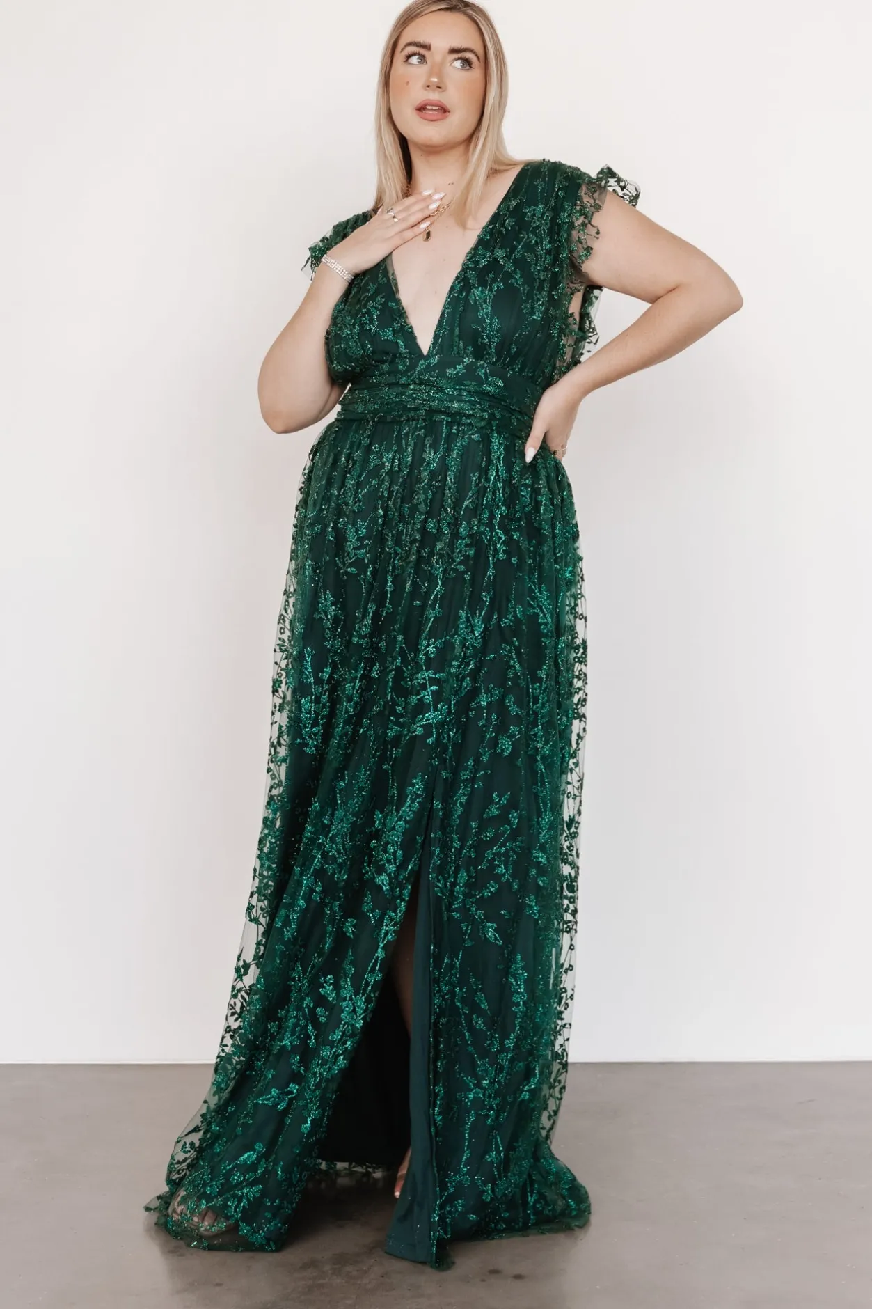 Fashion Baltic Born Arlene Shimmer Gown | Emerald