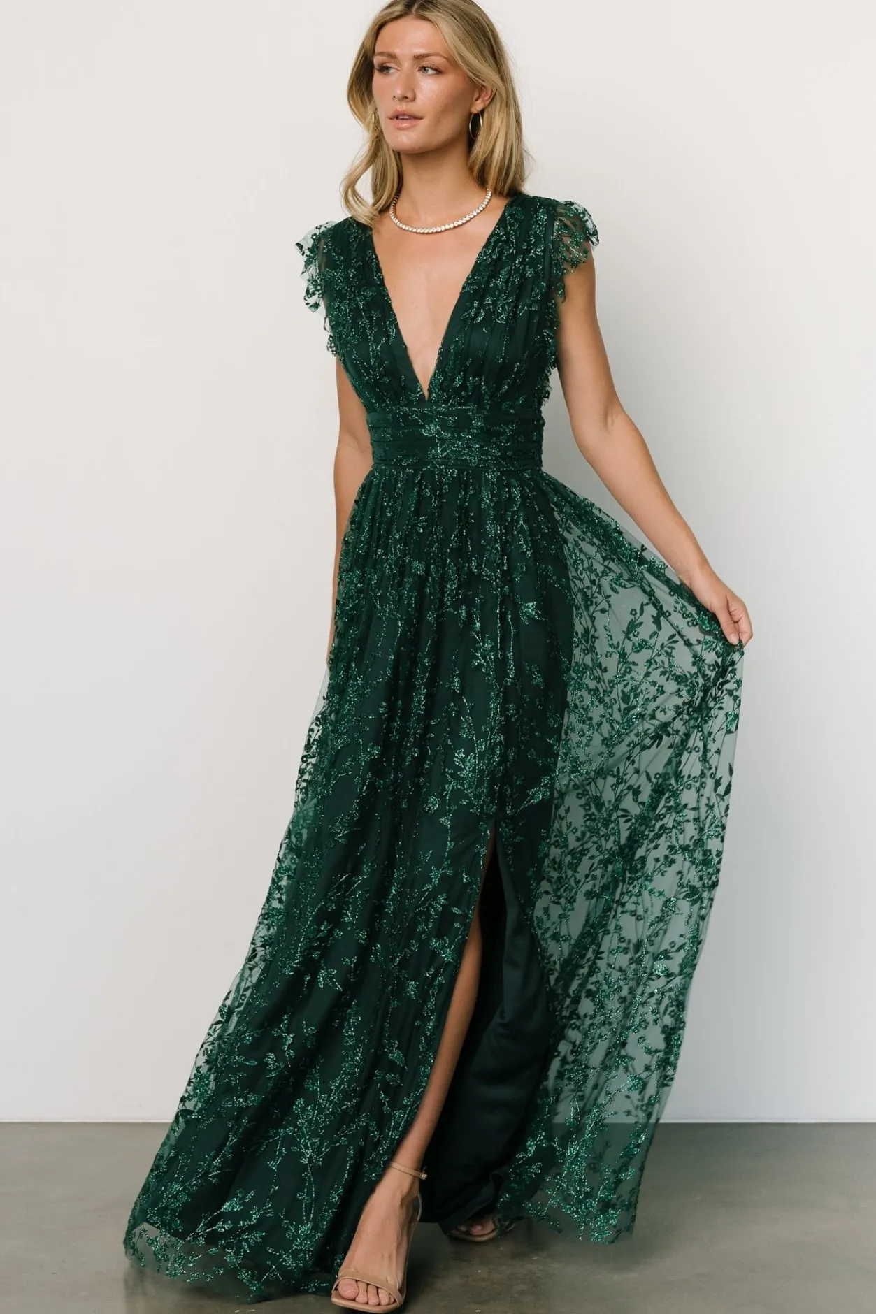 Fashion Baltic Born Arlene Shimmer Gown | Emerald