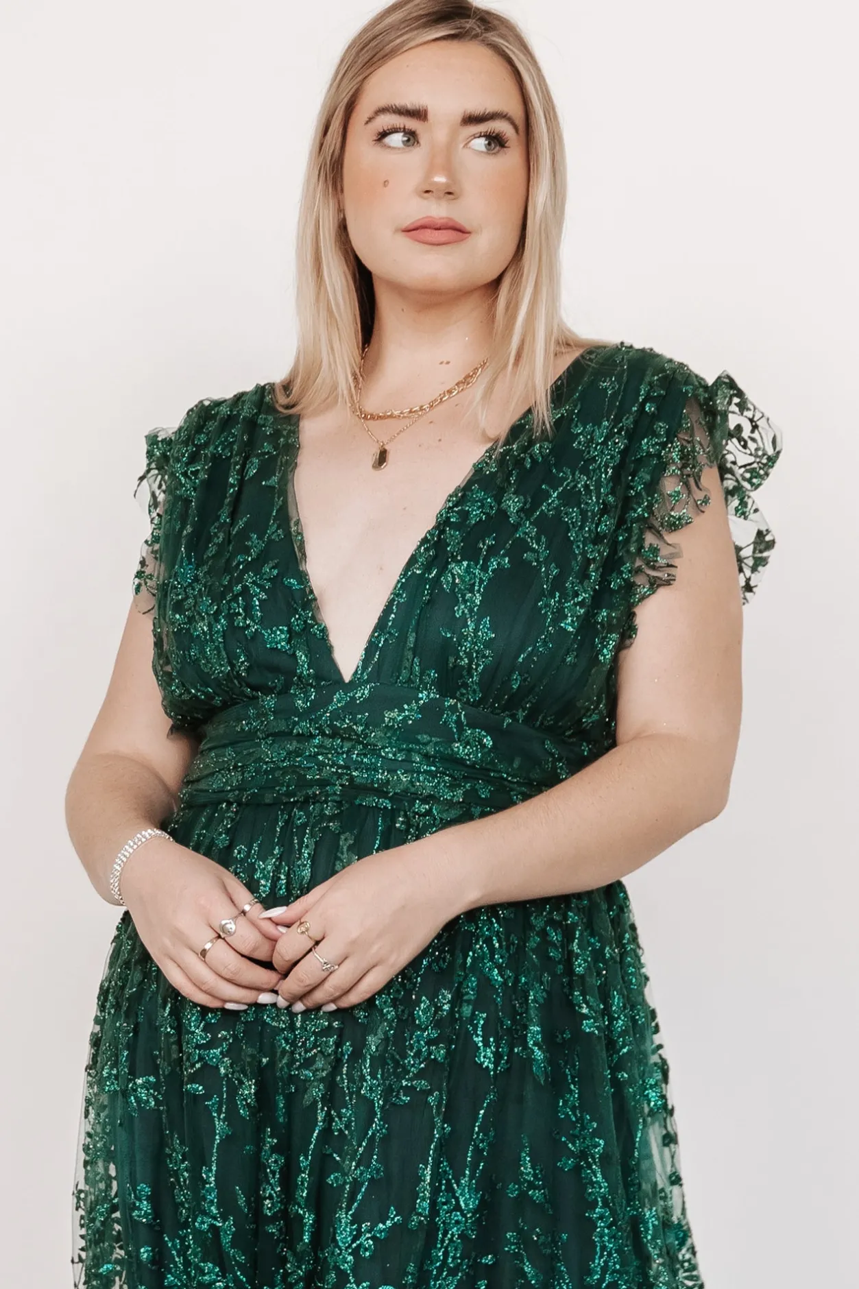 Fashion Baltic Born Arlene Shimmer Gown | Emerald