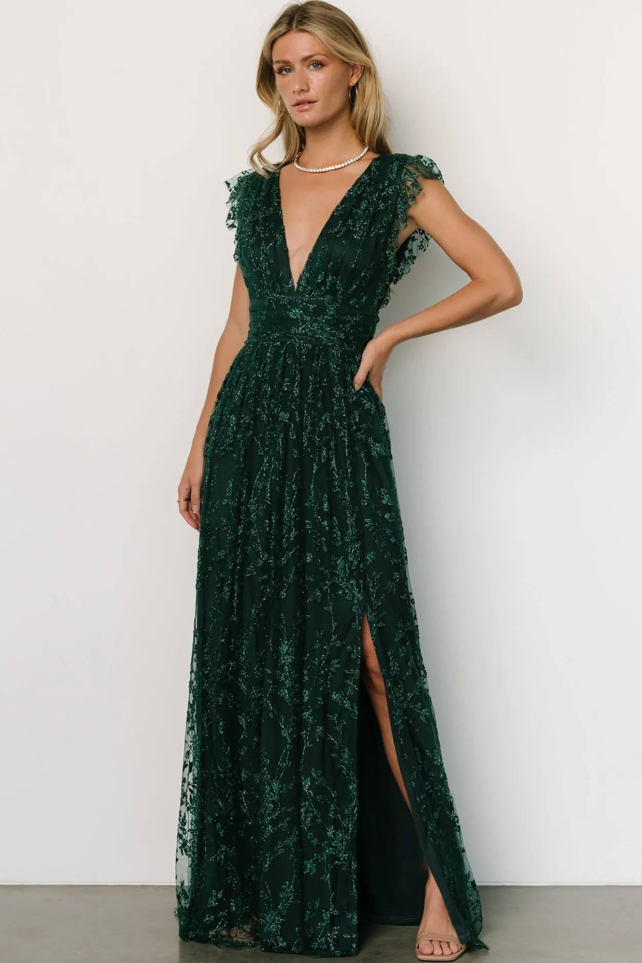 Fashion Baltic Born Arlene Shimmer Gown | Emerald
