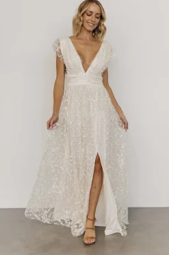 New Baltic Born Arlene Shimmer Gown | Ivory