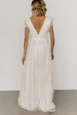 New Baltic Born Arlene Shimmer Gown | Ivory