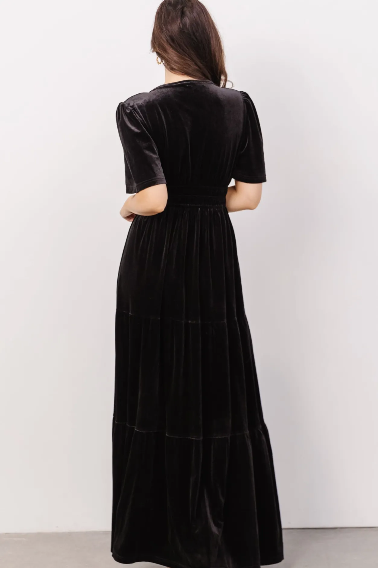 Clearance Baltic Born Artemis Velvet Maxi Dress | Black