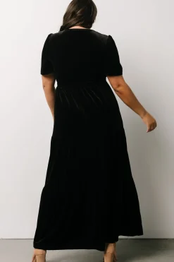 Clearance Baltic Born Artemis Velvet Maxi Dress | Black