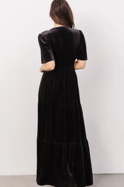 Clearance Baltic Born Artemis Velvet Maxi Dress | Black