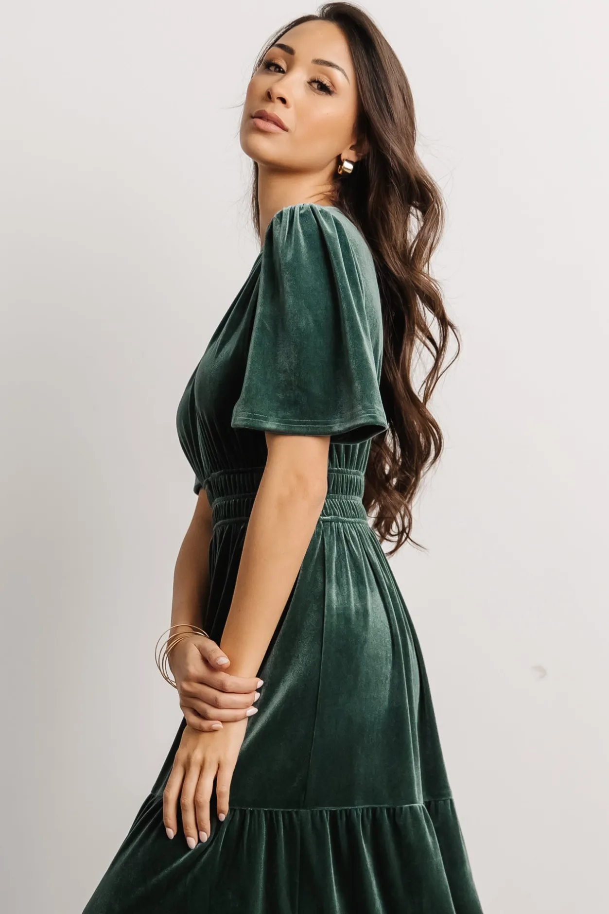 New Baltic Born Artemis Velvet Maxi Dress | Deep Lagoon DeepLagoon