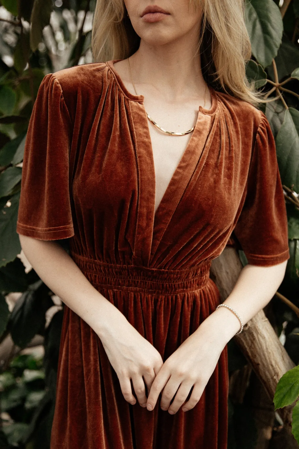 Clearance Baltic Born Artemis Velvet Maxi Dress | Dark Spice DarkSpice
