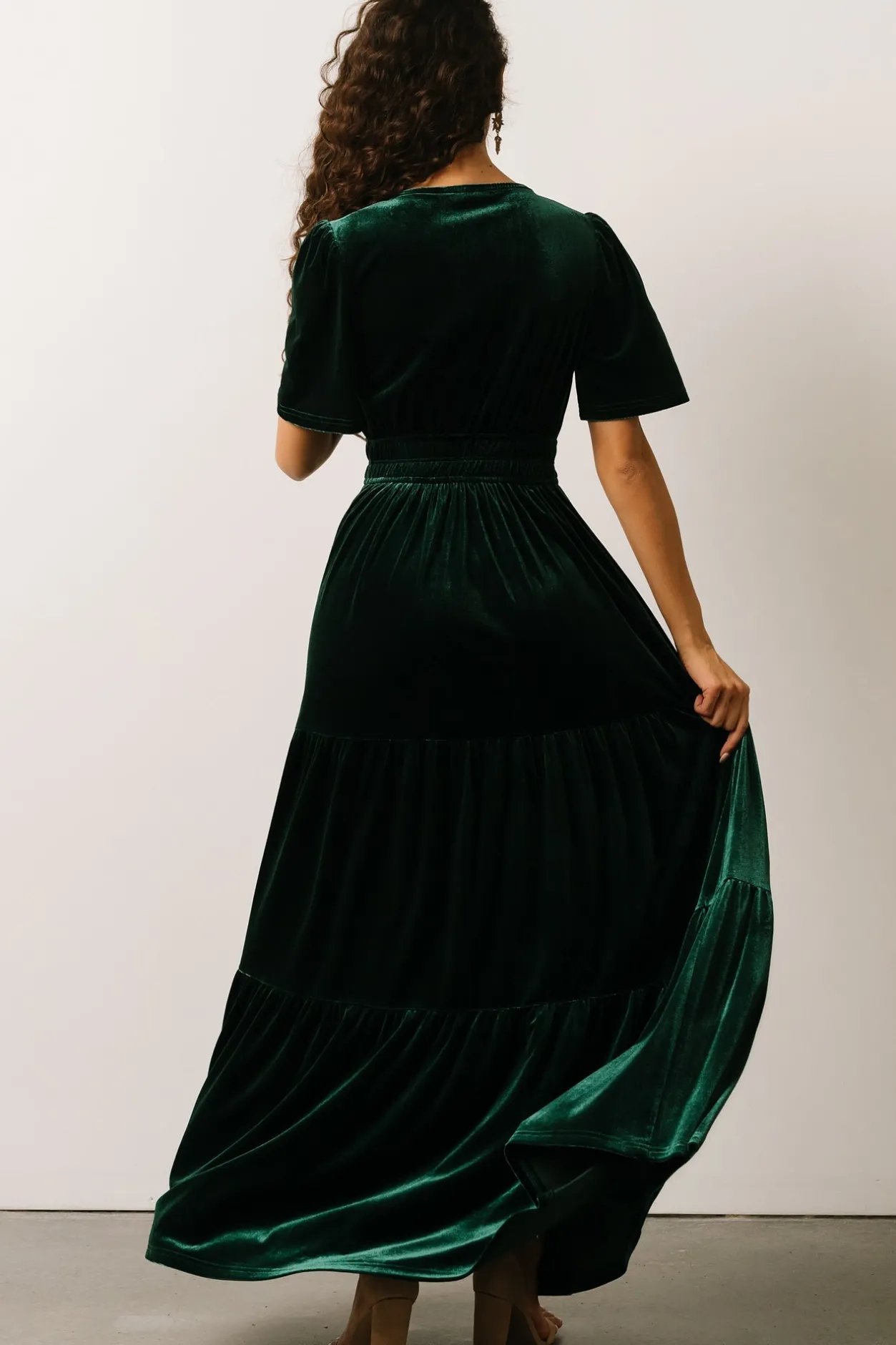 Best Baltic Born Artemis Velvet Maxi Dress | Emerald