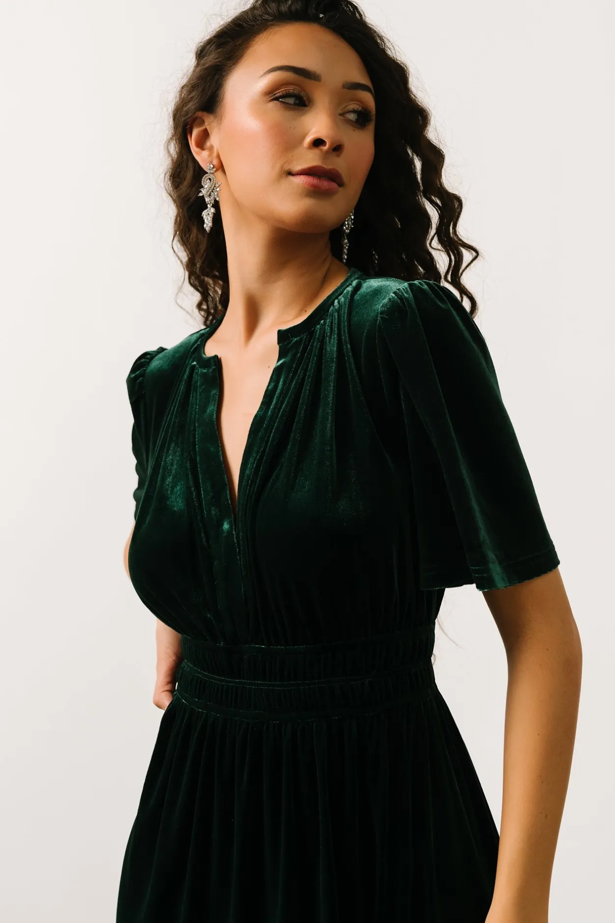 Best Baltic Born Artemis Velvet Maxi Dress | Emerald