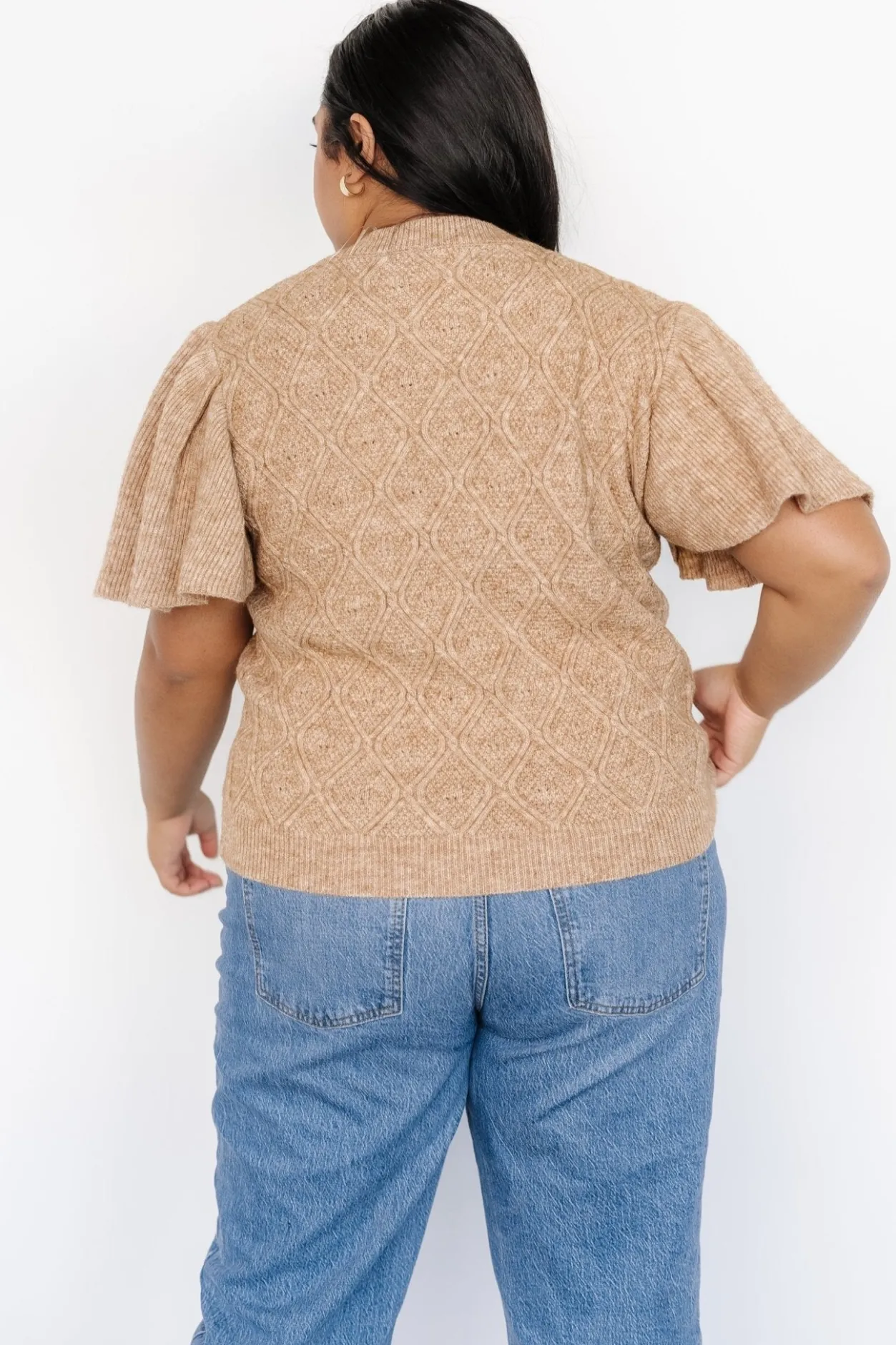 Outlet Baltic Born Asa Knit Sweater Top | Caramel