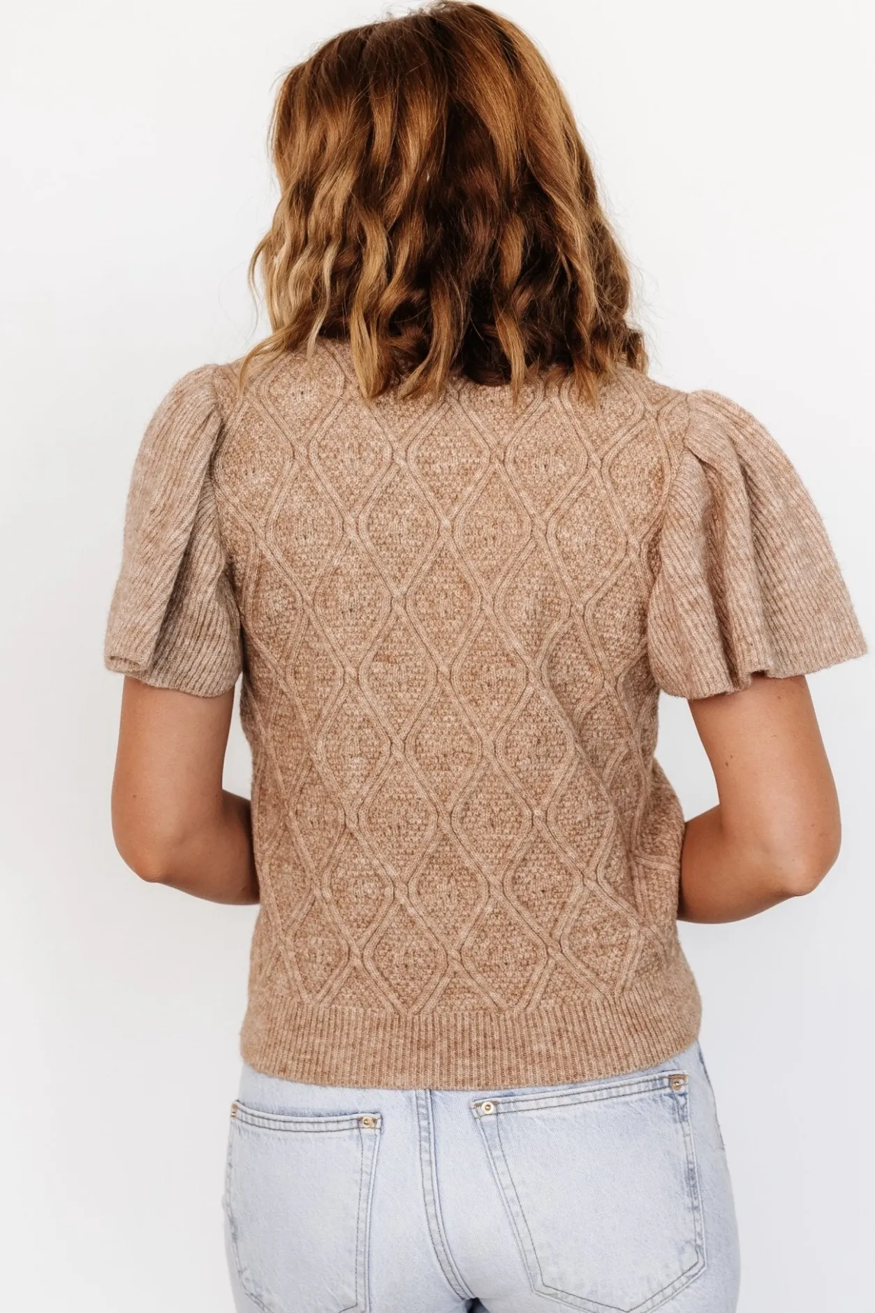 Outlet Baltic Born Asa Knit Sweater Top | Caramel