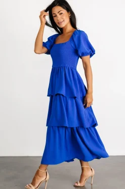 Online Baltic Born Ashbourne Tiered Dress | Cobalt