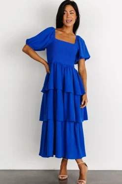 Online Baltic Born Ashbourne Tiered Dress | Cobalt
