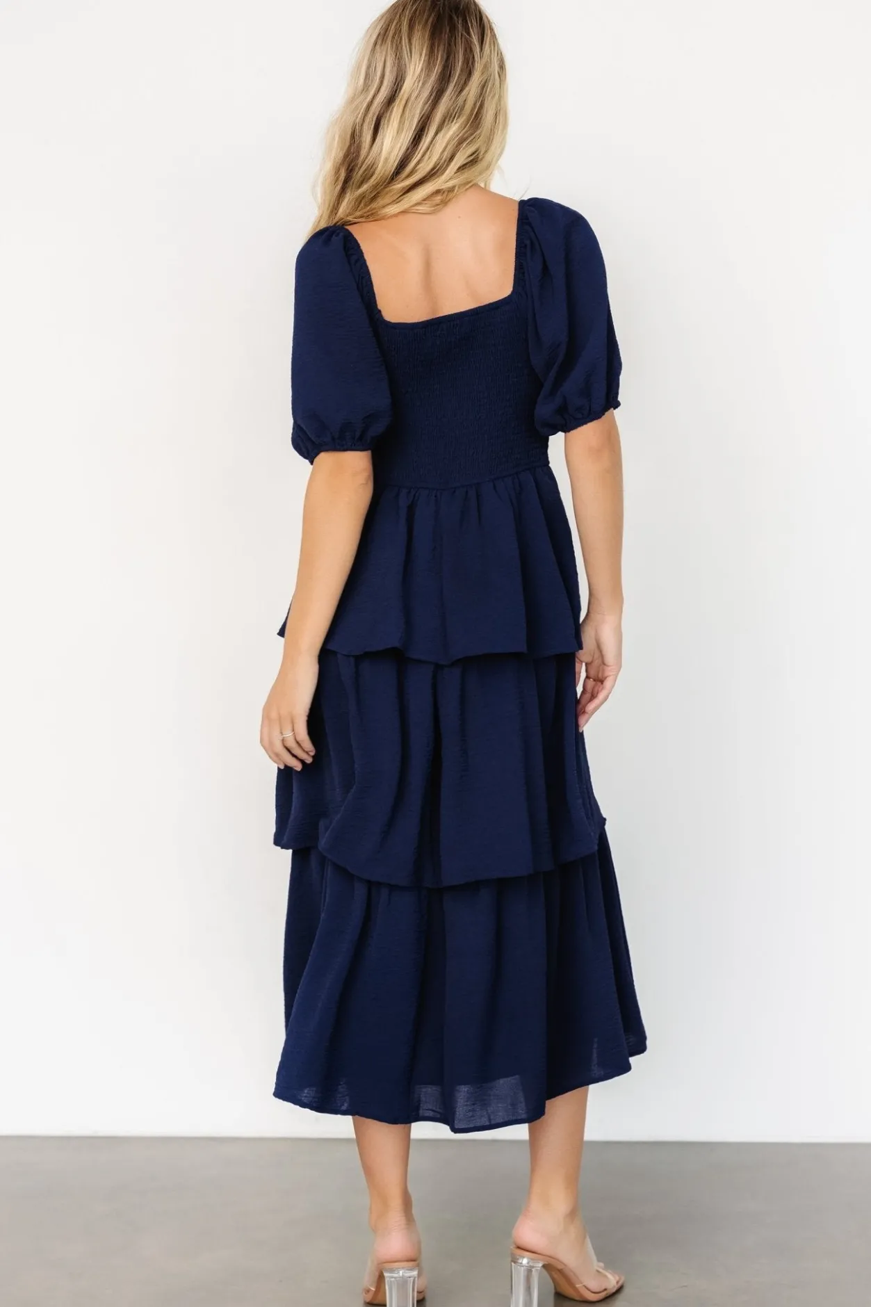 Fashion Baltic Born Ashbourne Tiered Dress | Midnight Blue MidnightBlue
