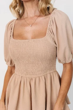 Fashion Baltic Born Ashbourne Tiered Dress | Taupe