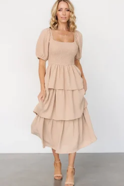 Fashion Baltic Born Ashbourne Tiered Dress | Taupe