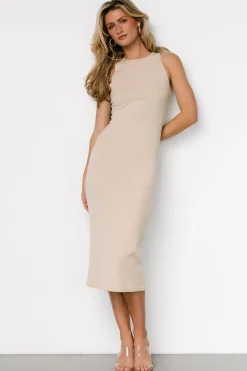 Discount Baltic Born Ashley Ribbed Tank Dress | Natural