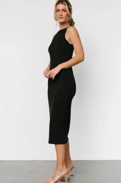 Clearance Baltic Born Ashley Ribbed Tank Dress | Black