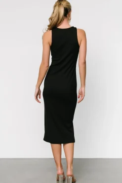 Clearance Baltic Born Ashley Ribbed Tank Dress | Black